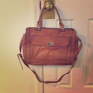Tan Brown Professional Tote Bag Purse